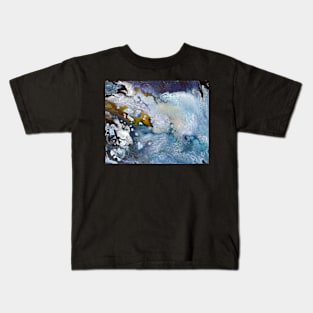 Under the Sea Fluid Acrylic Pour Kids T-Shirt